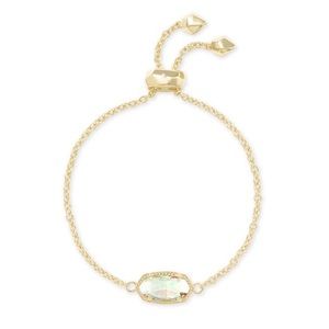 Kendra Scott Elaina Adjustable Chain Bracelet in Clear Crystal